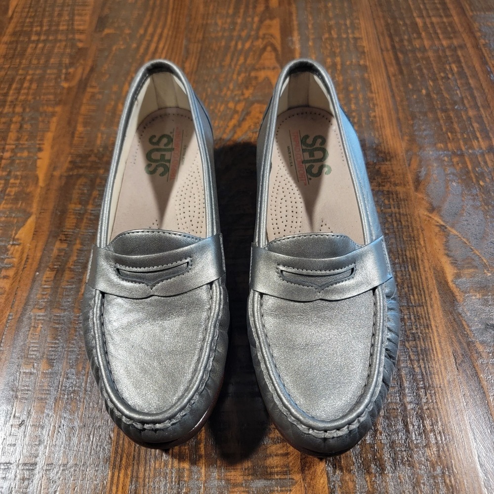 SAS Womens Wink Loafer Tripad Comfort Slip‎ On In Pewter Discontinued Size 8 W